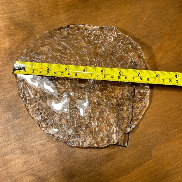 Ice Sculpture PUKEBERG Sweden Art Glass Free Form CANDLE HOLDER Vintage - Picture 7 of 8